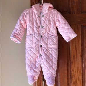 Ralph Lauren Pink Quilted Snowsuit